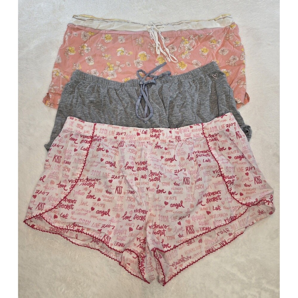 Victoria Secrets Set Of 3 Sleep Shorts Size Small